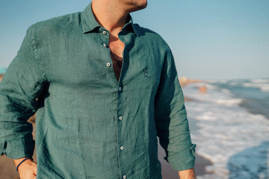 Camisa Oliva Sunset Lino