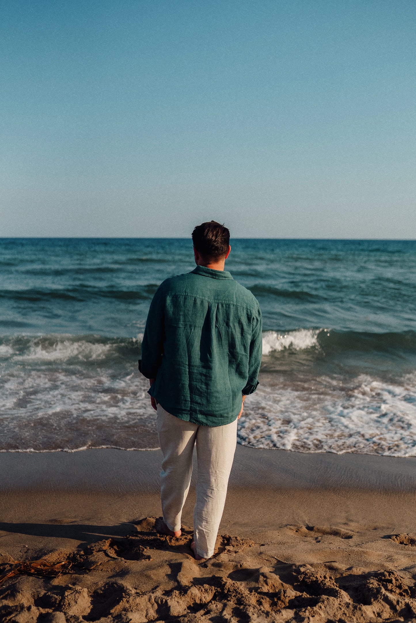 Camisa Oliva Sunset Lino