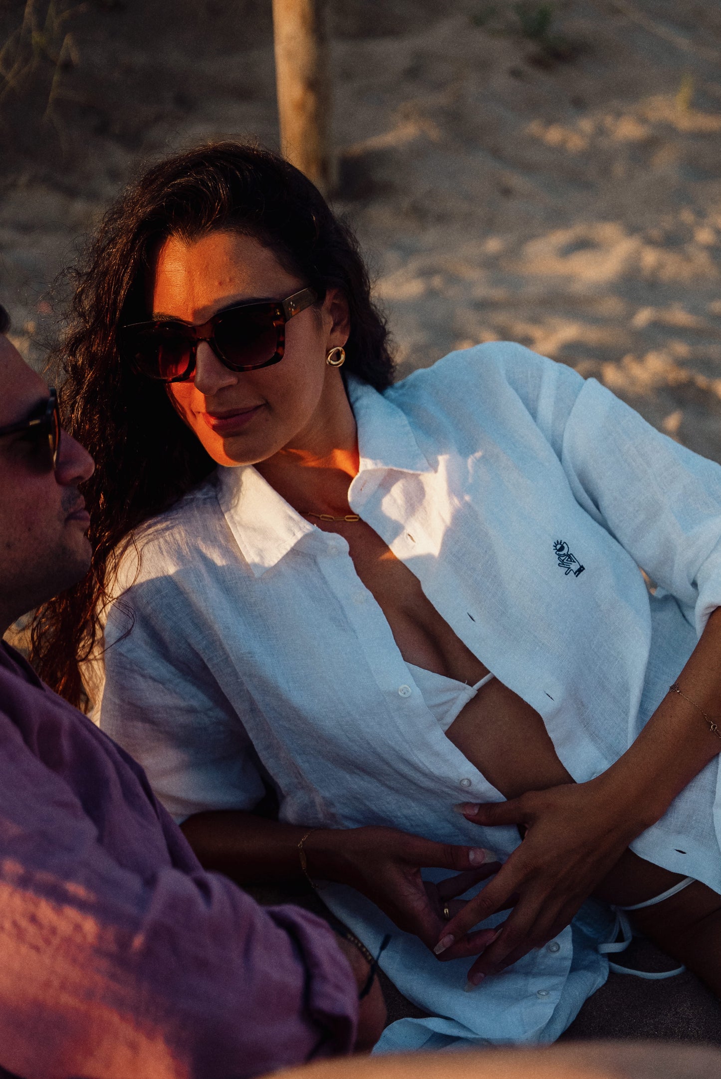 Camisa Blanca Sunset Lino